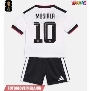 Lacne Dětský Futbalové dres Nemecko Jamal Musiala #10 MS 2026 Krátky Rukáv - Domáci (+ trenírky)